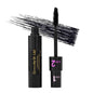 Black mascara tubes and wand, bristled brush with dark formula