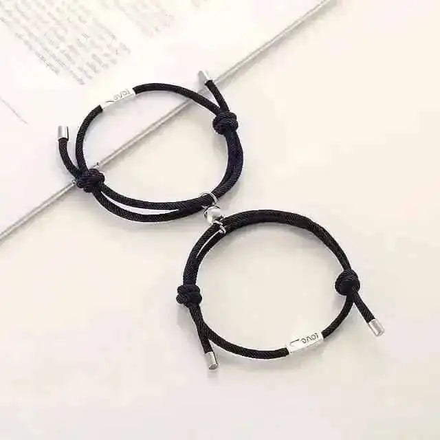 Magnetic Adjustable Simple Rope Couple Bracelet Cartsfy Inc.