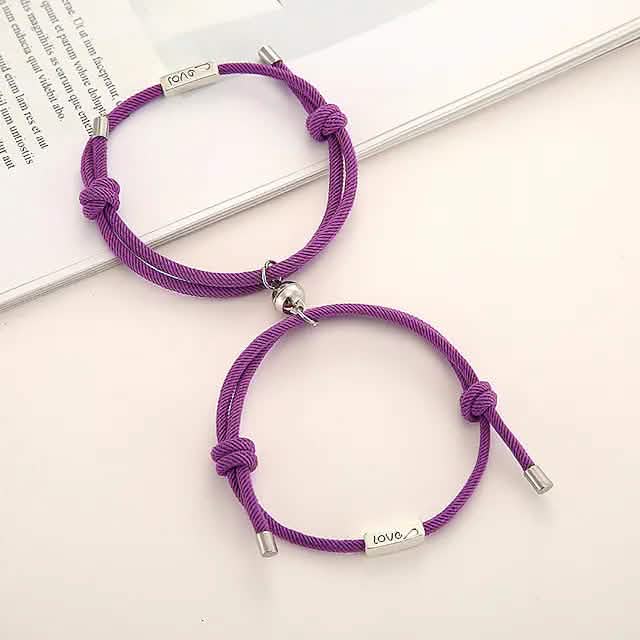 Magnetic Adjustable Simple Rope Couple Bracelet - Cartsfy Inc.