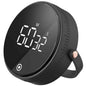 Black magnetic LED kitchen timer with circular display showing 00:22