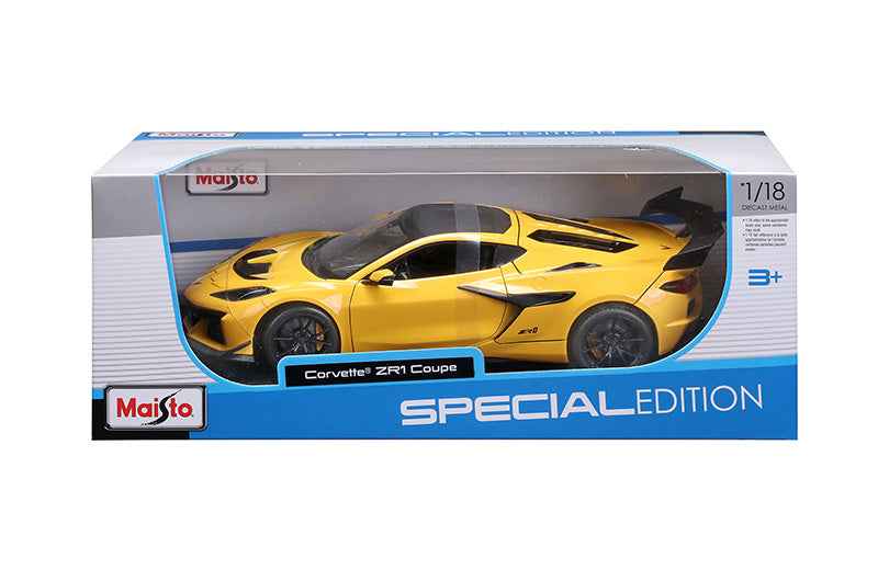 Maisto 2024 Chevy Corvette C8 ZR1 Yellow 1:18 Cartsfy Inc.
