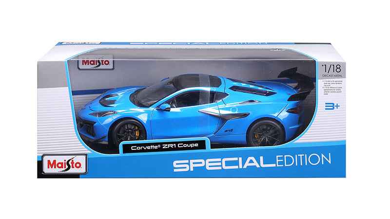 Maisto 2025 Chevy Corvette C8 ZR1 Riptide Blue 1:18 Cartsfy Inc.