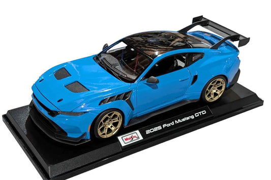 Maisto 2025 Ford USA Mustang GTD 5.2L V8 Grabber Blue 1:18 Cartsfy Inc.
