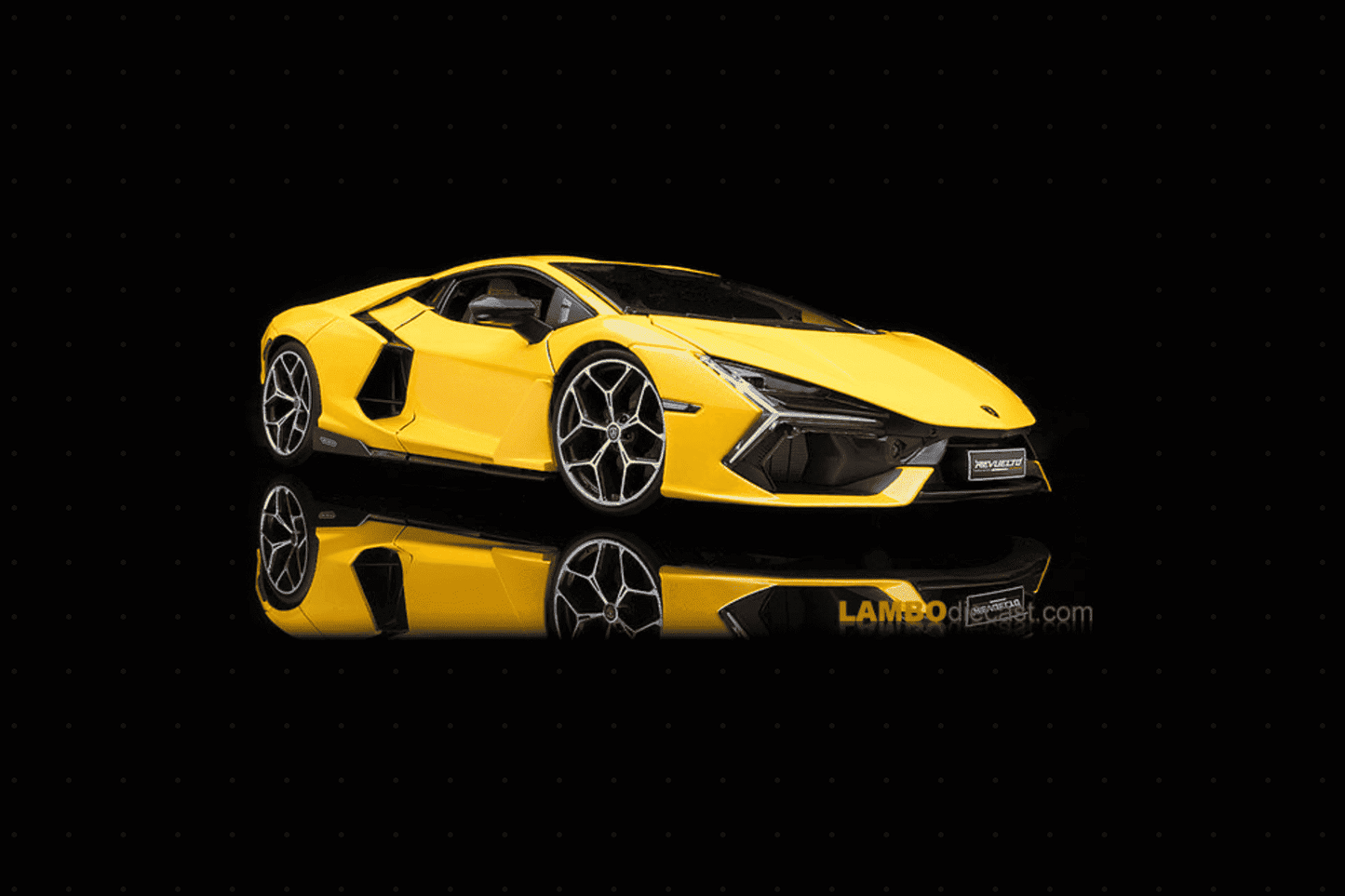 Maisto Lamborghini Revuelto Hybrid Giallo Inti Yellow w/ Orange Interior 1:18 Cartsfy Inc.