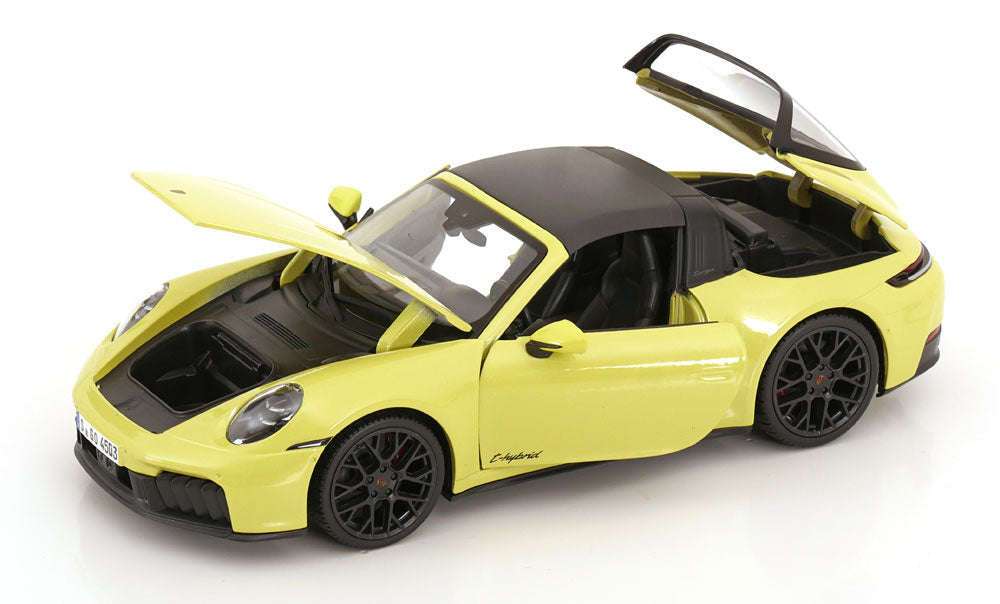Maisto Porsche 911 992.2 Targa 4 GTS Hybrid Light Yellow 1:18 STM Diecast Default Title Default Title-