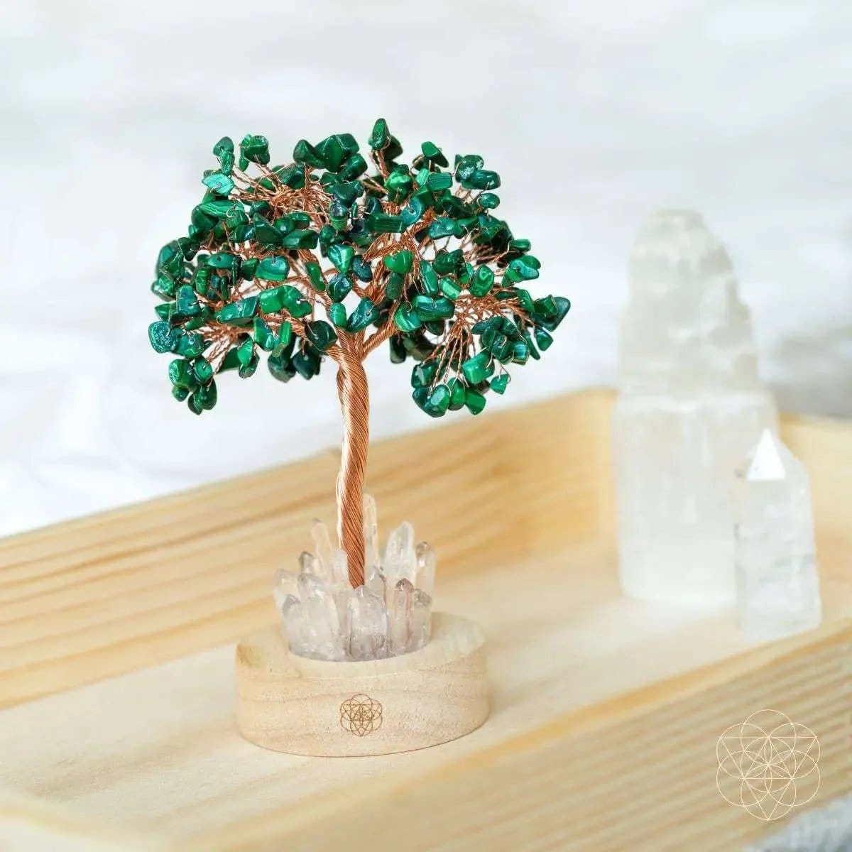 Malachite Anxiety Tree Lamp Conscious Items Default Title Default Title-