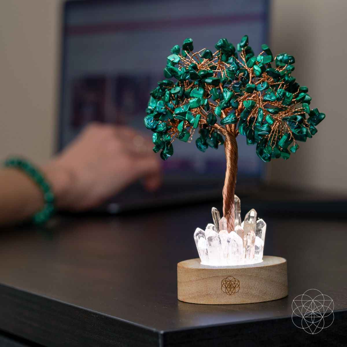Malachite Anxiety Tree Lamp Cartsfy Inc.