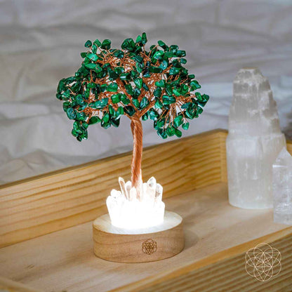 Malachite Anxiety Tree Lamp Conscious Items Default Title Default Title-