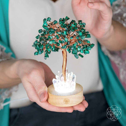 Malachite Anxiety Tree Lamp Conscious Items Default Title Default Title-