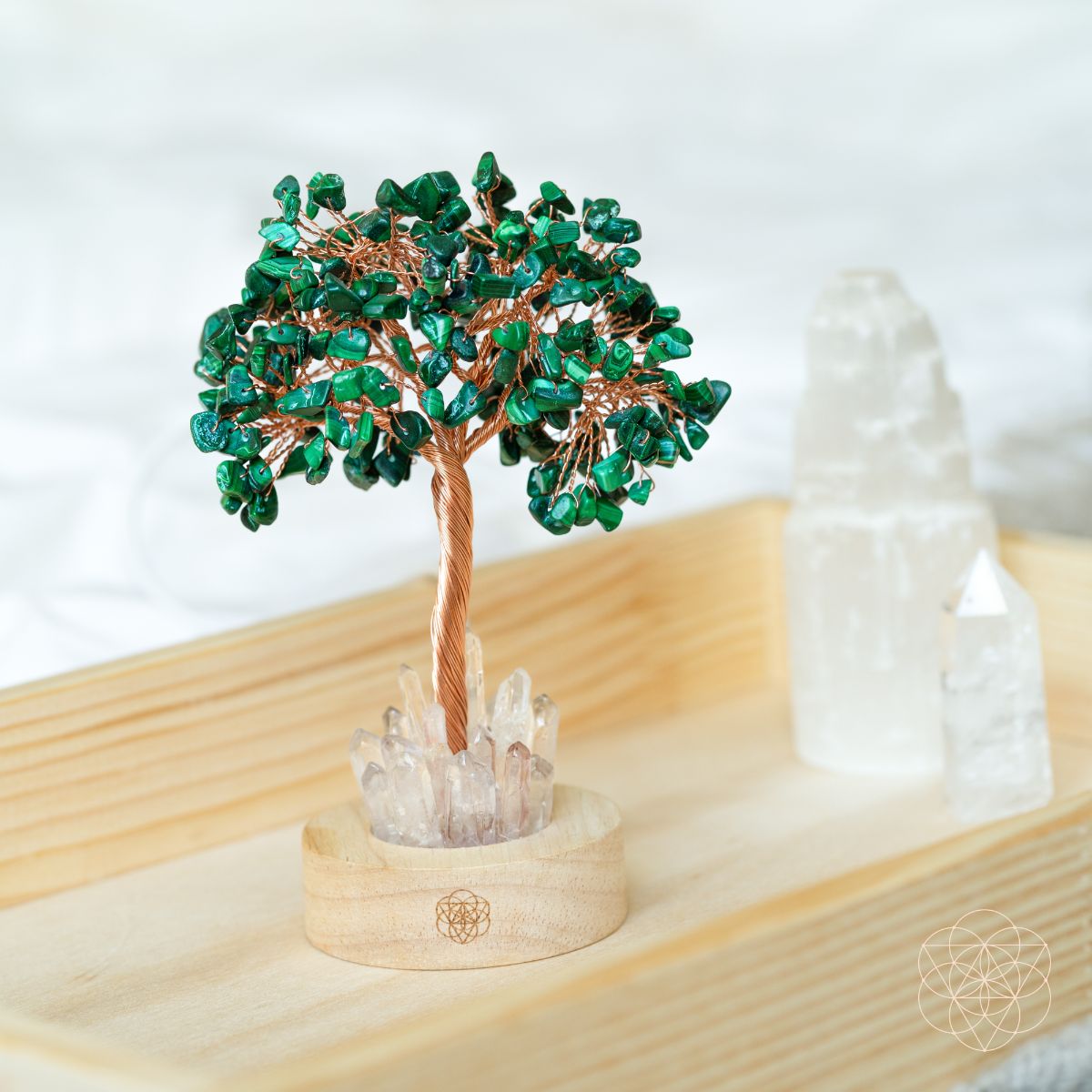 Malachite Anxiety Tree Lamp - Cartsfy Inc.