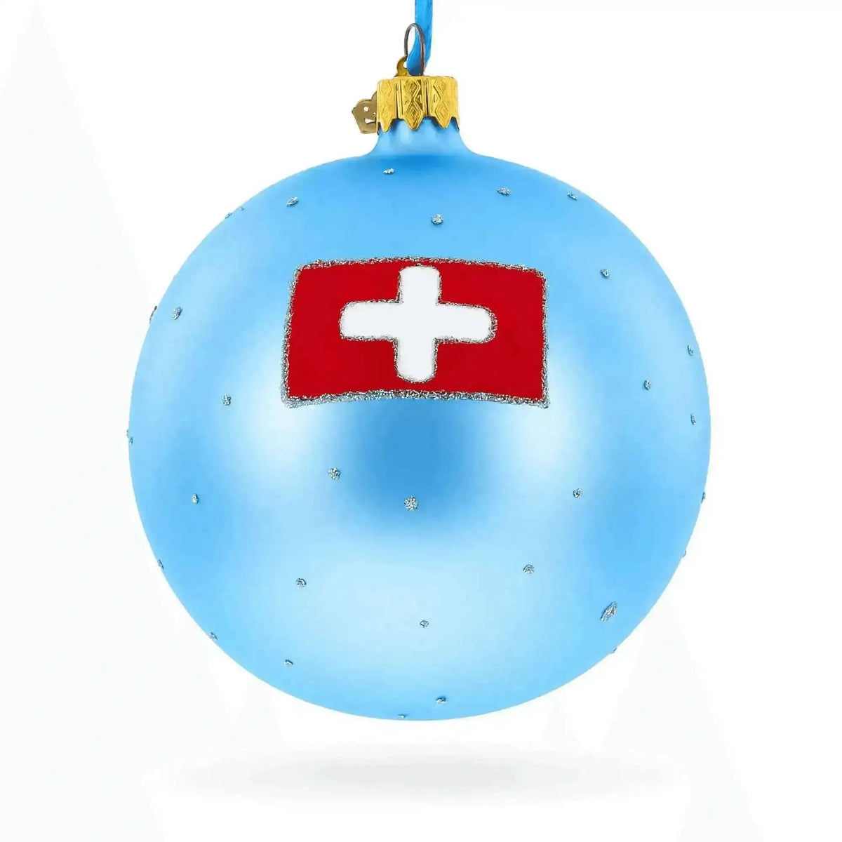 Matterhorn, Zermatt, Switzerland Jeweled Glass Ball Christmas Ornament 4 Inches Cartsfy Inc.