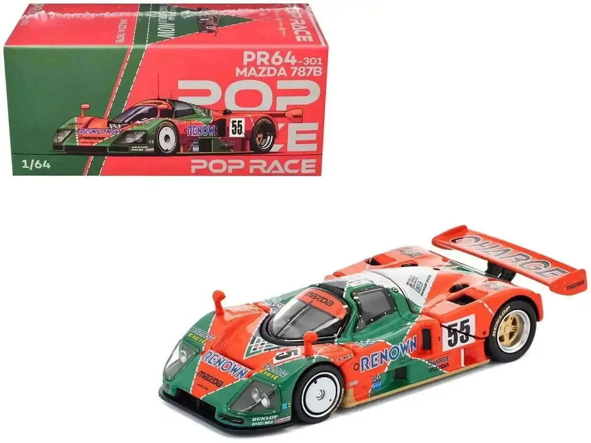 Mazda 787B #55 Johnny Herbert - Volker Weidler - Bertrand Gachot "Mazdaspeed" Winner "24 Hours of Le Mans" (1991) 1/64 Diecast Model Car by Pop Race Cartsfy Inc.