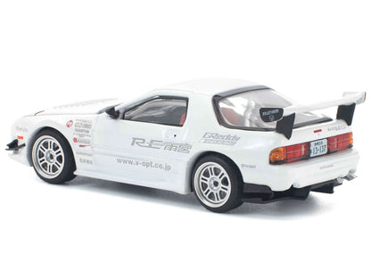 Mazda RX7 (FC3S) RE Amemiya RHD (Right Hand Drive) White 1/64 Diecast Model Car by Pop Race Cartsfy Inc.