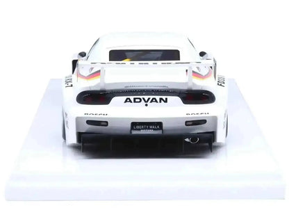 Mazda RX7 (FD3S) LB-Super Silhouette RHD (Right Hand Drive) #41 White with Stripes and Graphics 1/18 Model Car by Inno Models Cartsfy Inc.