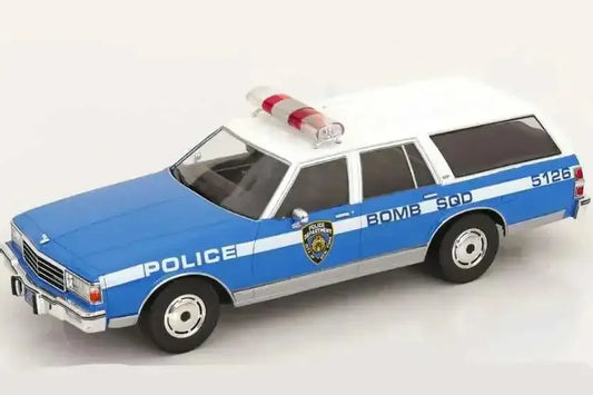 MCG 1985 Chevrolet Caprice Station Wagon NYPD Bomb Squad Blue 1:18 STM Diecast Default Title Default Title-