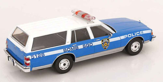 MCG 1985 Chevrolet Caprice Station Wagon NYPD Bomb Squad Blue 1:18 Cartsfy Inc.