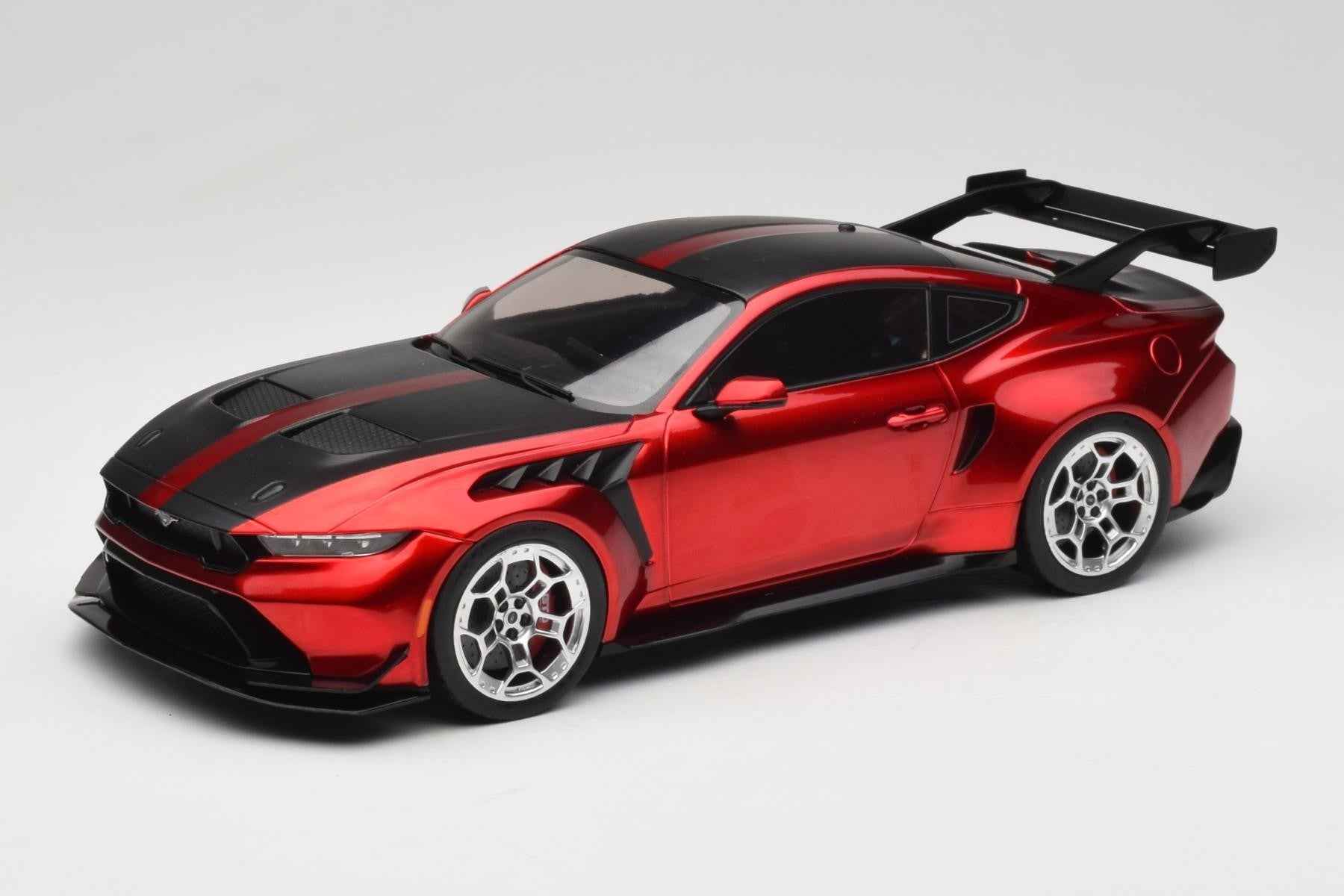 MCG 2025 Ford USA Mustang GTD 5.2L V8 Coupe Dark Red 1:18 Cartsfy Inc.