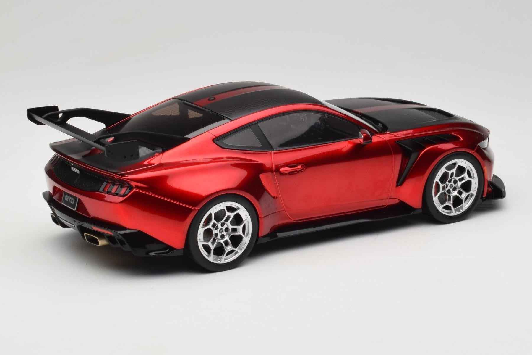 MCG 2025 Ford USA Mustang GTD 5.2L V8 Coupe Dark Red 1:18 Cartsfy Inc.