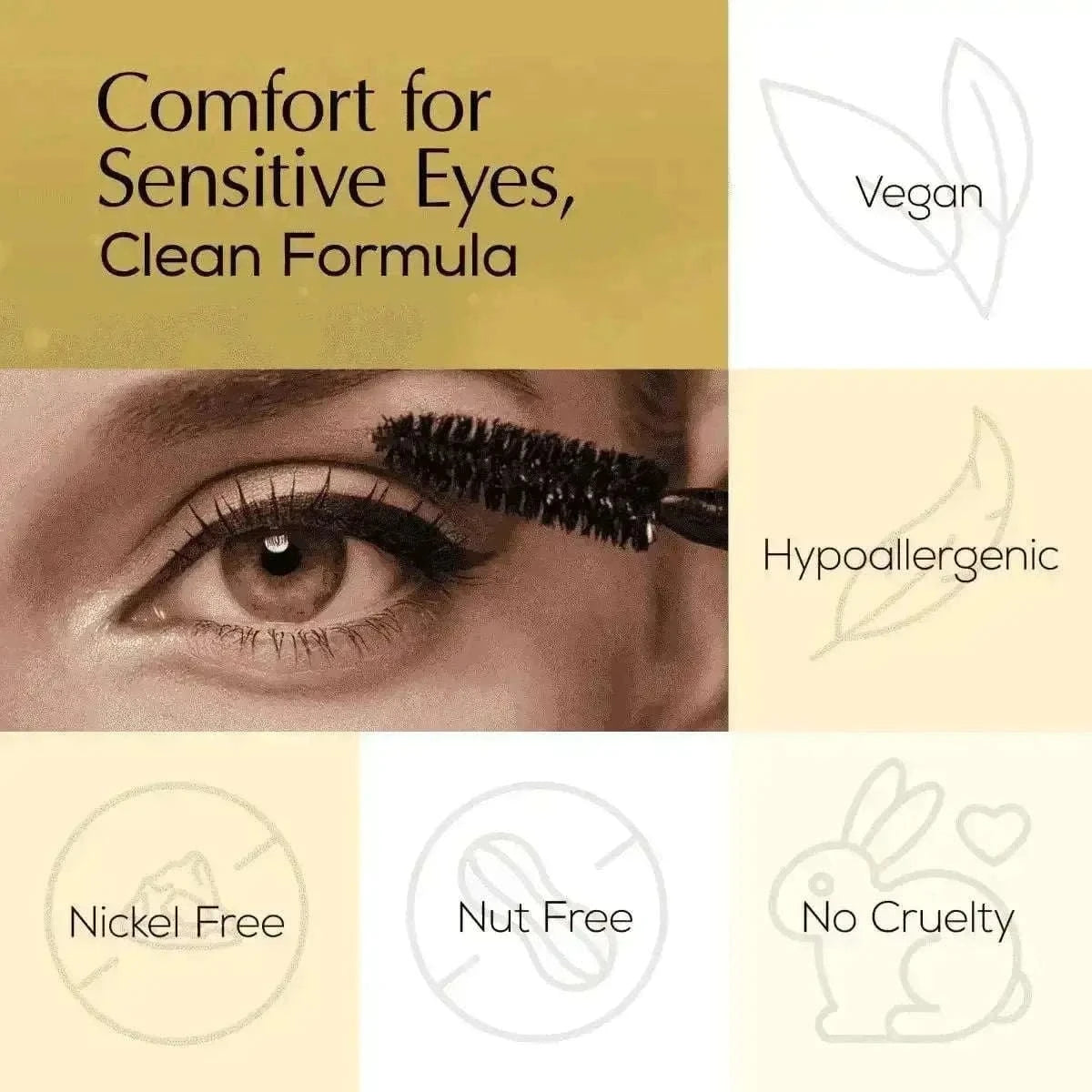 Mega Volume Vegan Mascara Black and Blue – Smudge-Proof with Handmade Diamond Case Cartsfy Inc.