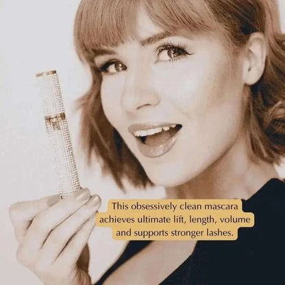 Mega Volume Vegan Mascara Black and Blue – Smudge-Proof with Handmade Diamond Case Cartsfy Inc.