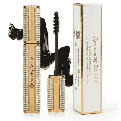 Mega Volume Vegan Mascara Black and Blue – Smudge-Proof with Handmade Diamond Case Cartsfy Inc.