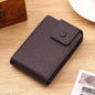 Men Faux Leather 10 Card Slots Coins Bag Wallet DailySale Brown Navy Black Brown-Navy-Black-