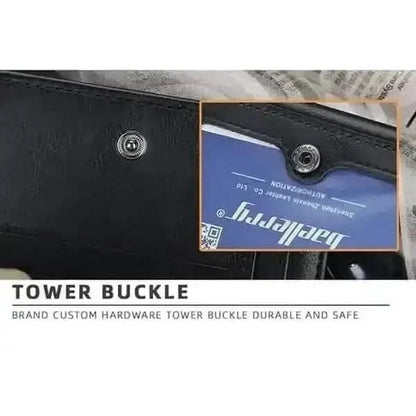 Men's Bifold Stylish Wallet DailySale Black Brown Coffee Black-Brown-Coffee-