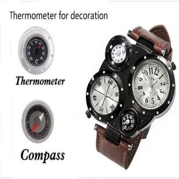 Men's Fashion Watch Dual Movement Cartsfy Inc.