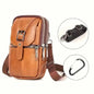 Men’s Genuine Leather Waist Bag Wallet DailySale Brown Light Brown Black Brown-Light Brown-Black-