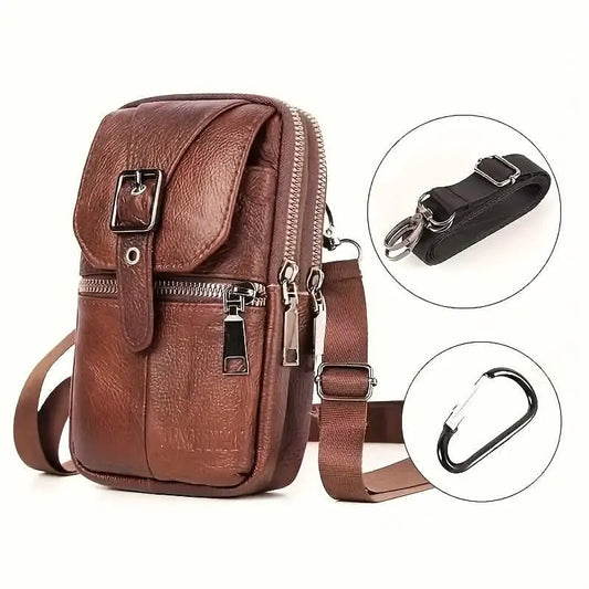 Men’s Genuine Leather Waist Bag Wallet Cartsfy Inc.