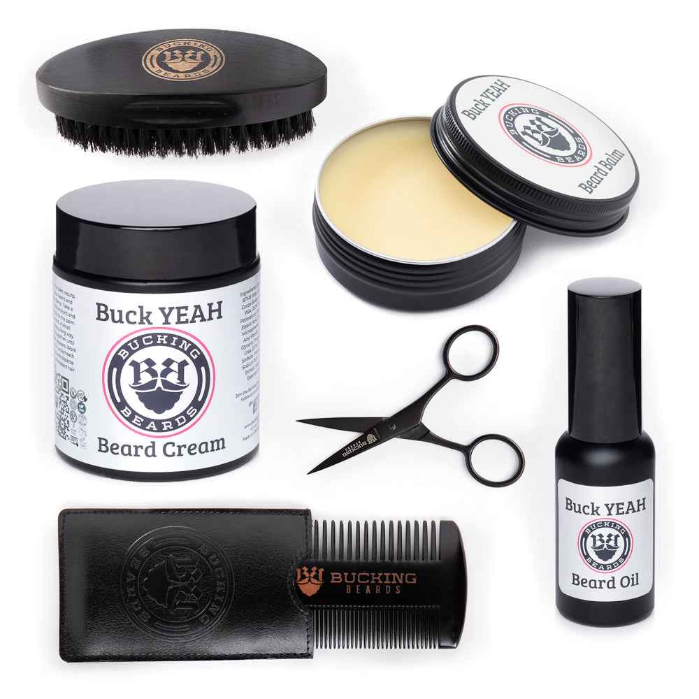 Men’s Grooming Essentials Bundle – Beard Balm, Cream, Oil & Grooming Kit (Gluten-Free, Vegan) Cartsfy Inc.