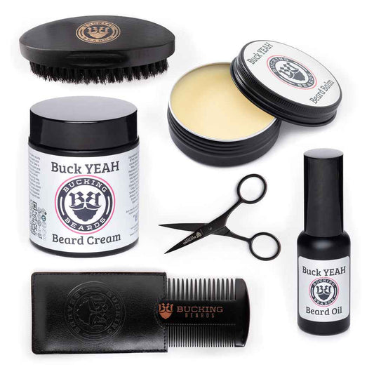 Men’s Grooming Essentials Bundle – Beard Balm, Cream, Oil & Grooming Kit (Gluten-Free, Vegan) Cartsfy Inc.