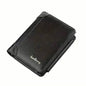 Men's Short Multi-Card Slots Tri-Fold Zipper Coin Pocket Wallet DailySale Brown Black Coffee Brown-Black-Coffee-