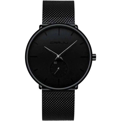 Men's Ultra-Thin Minimalist Waterproof Fashion Wrist Watch DailySale Black Blue Gold Black-Blue-Gold-Red-Silver-Black/Gold-Black/Blue-