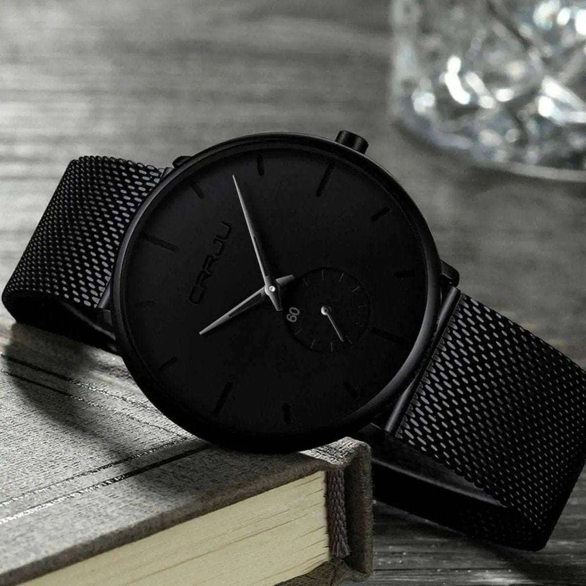 Men's Ultra-Thin Minimalist Waterproof Fashion Wrist Watch DailySale Black Blue Gold Black-Blue-Gold-Red-Silver-Black/Gold-Black/Blue-