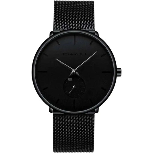 Men's Ultra-Thin Minimalist Waterproof Fashion Wrist Watch DailySale Black Blue Gold Black-Blue-Gold-Red-Silver-Black/Gold-Black/Blue-