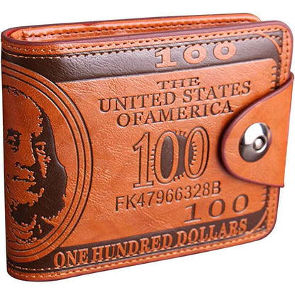 Men's USD Bill Wallet Billfold Leather Credit Card Photo Holder Cartsfy Inc.