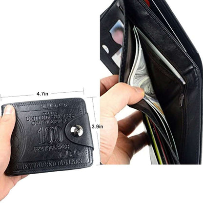 Men's USD Bill Wallet Billfold Leather Credit Card Photo Holder Cartsfy Inc.