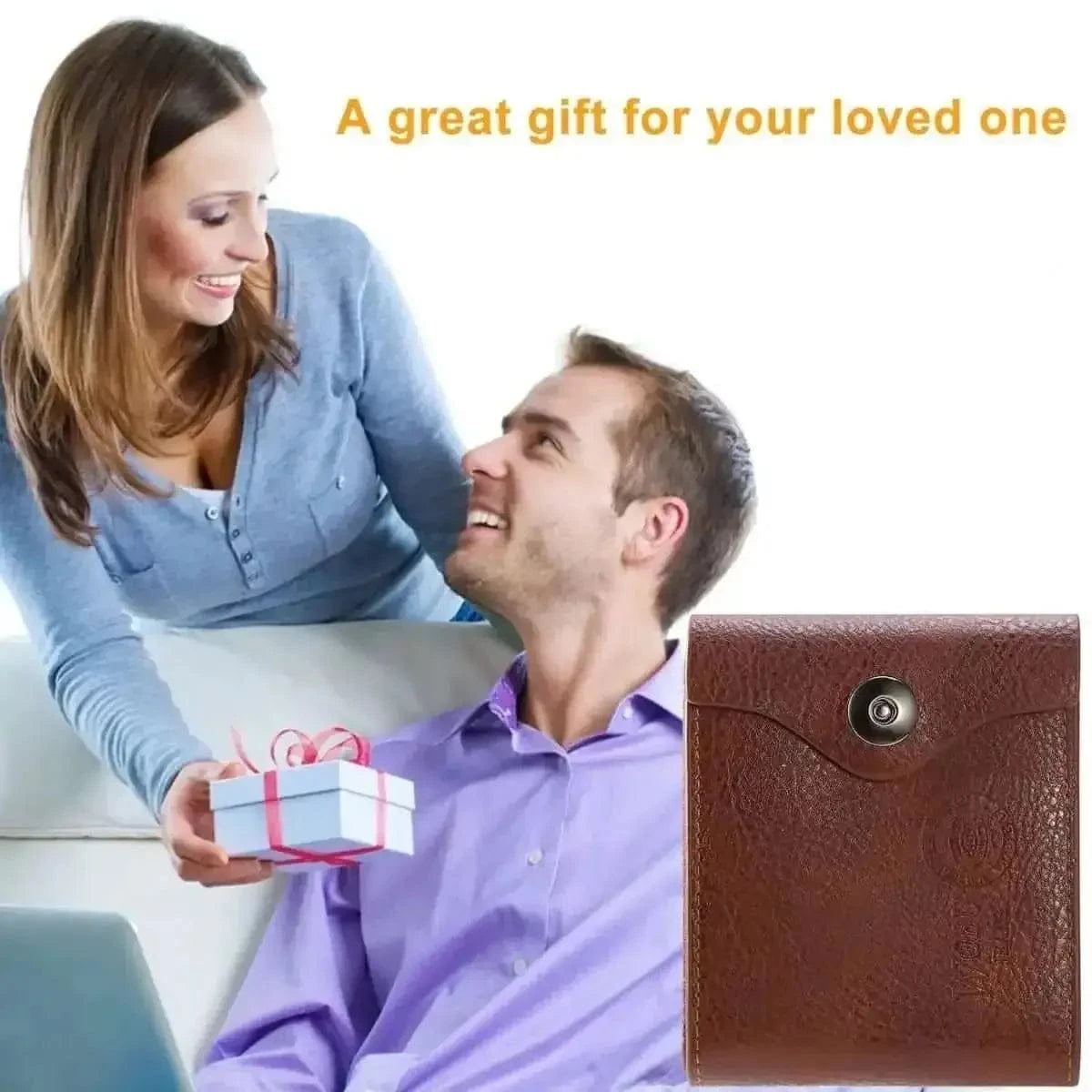 Men's Wallet PU Leather BiFold RFID Blocking Card Holder DailySale Default Title Default Title-