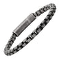 Men's Oxidized Stainless Steel Round Box Chain Bracelet - Cartsfy Inc.