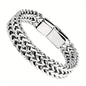 Men's Stainless Steel Braided Bracelet with Magnetic Clasp - Cartsfy Inc.