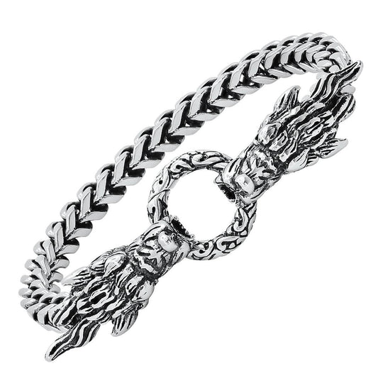Men's Stainless Steel Dragon Head Bracelet - Cartsfy Inc.
