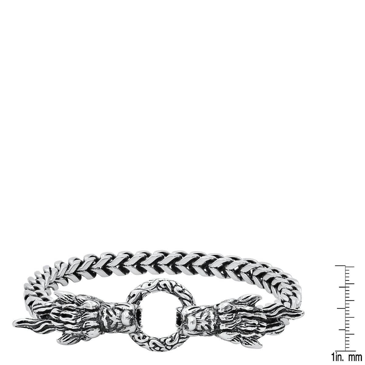 Men's Stainless Steel Dragon Head Bracelet - Cartsfy Inc.