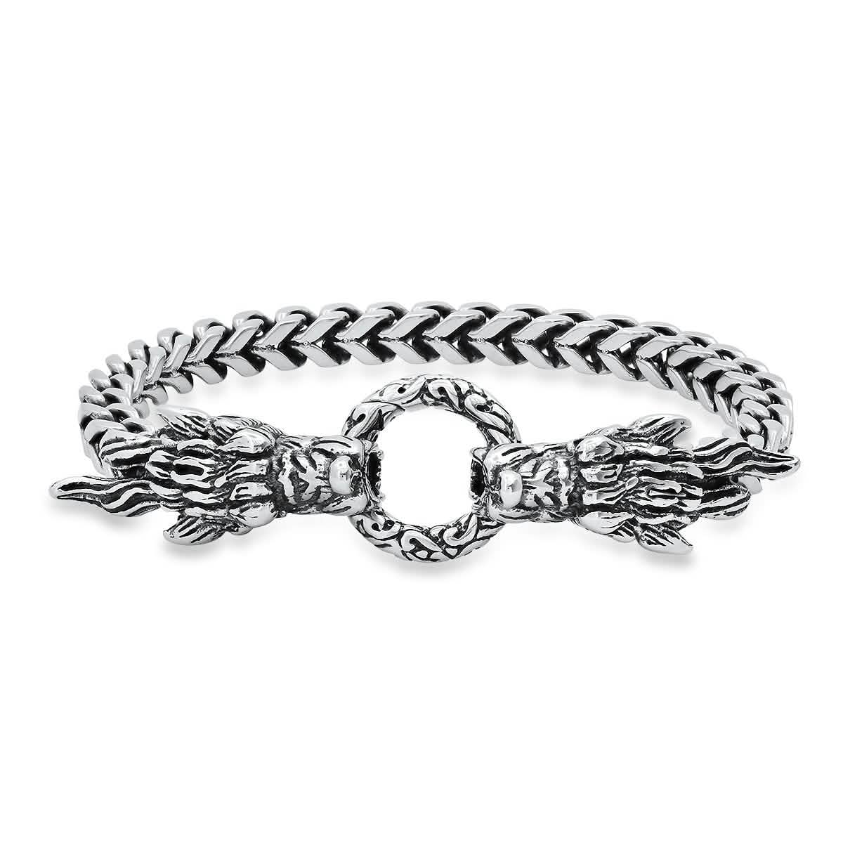 Men's Stainless Steel Dragon Head Bracelet - Cartsfy Inc.