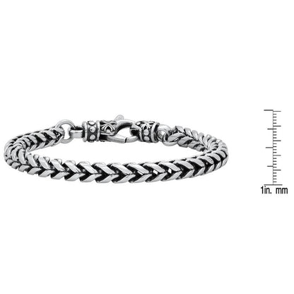 Men's Stainless Steel Wheat Chain Bracelet - Cartsfy Inc.