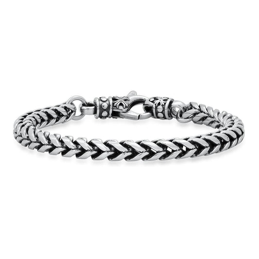 Men's Stainless Steel Wheat Chain Bracelet - Cartsfy Inc.