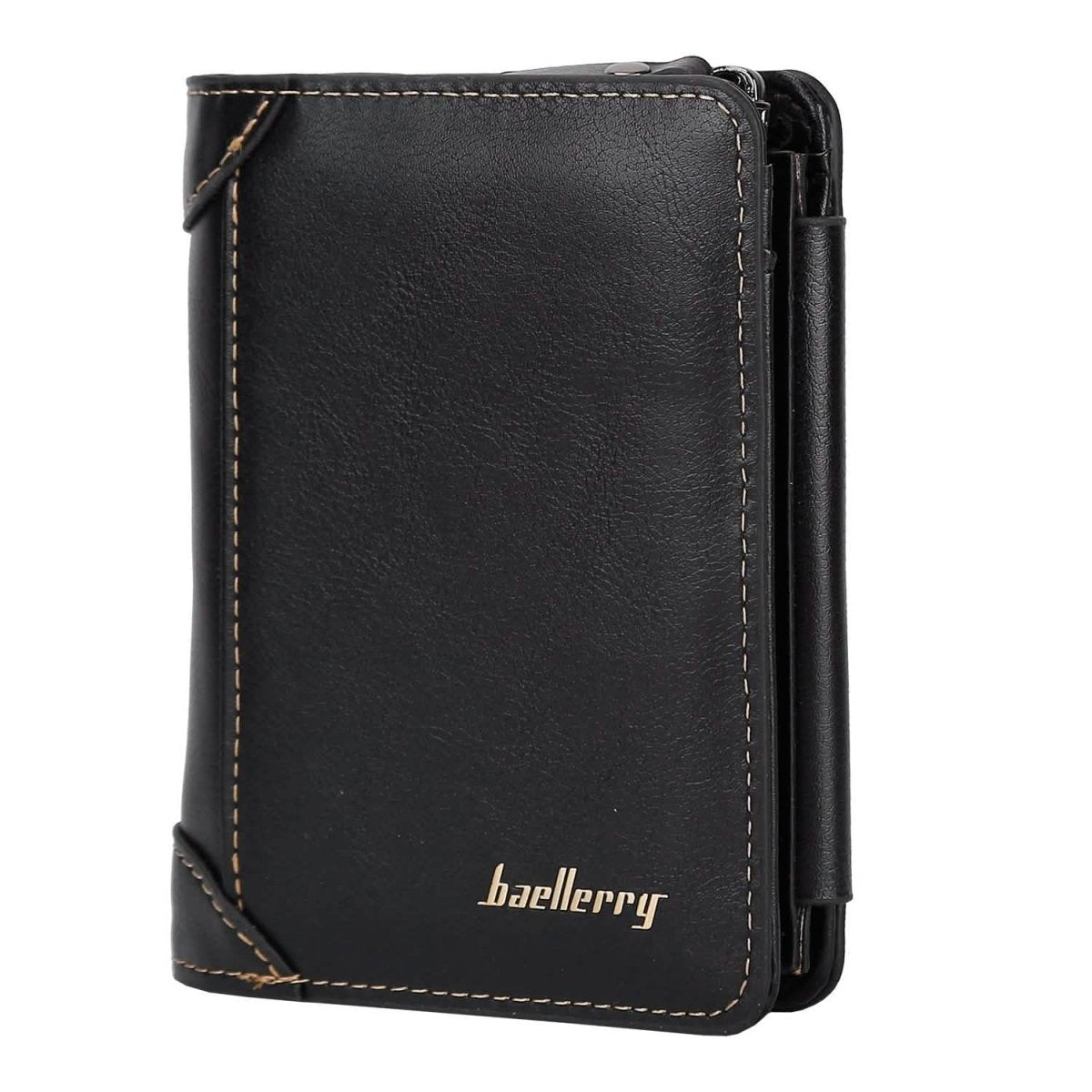 Men's Trifold Clutch Leather Wallet ID Card Holder - Cartsfy Inc.