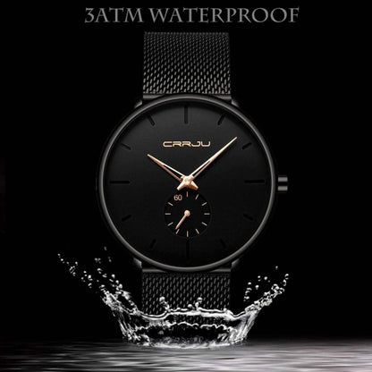 Men's Ultra - Thin Minimalist Waterproof Fashion Wrist Watch - Cartsfy Inc.