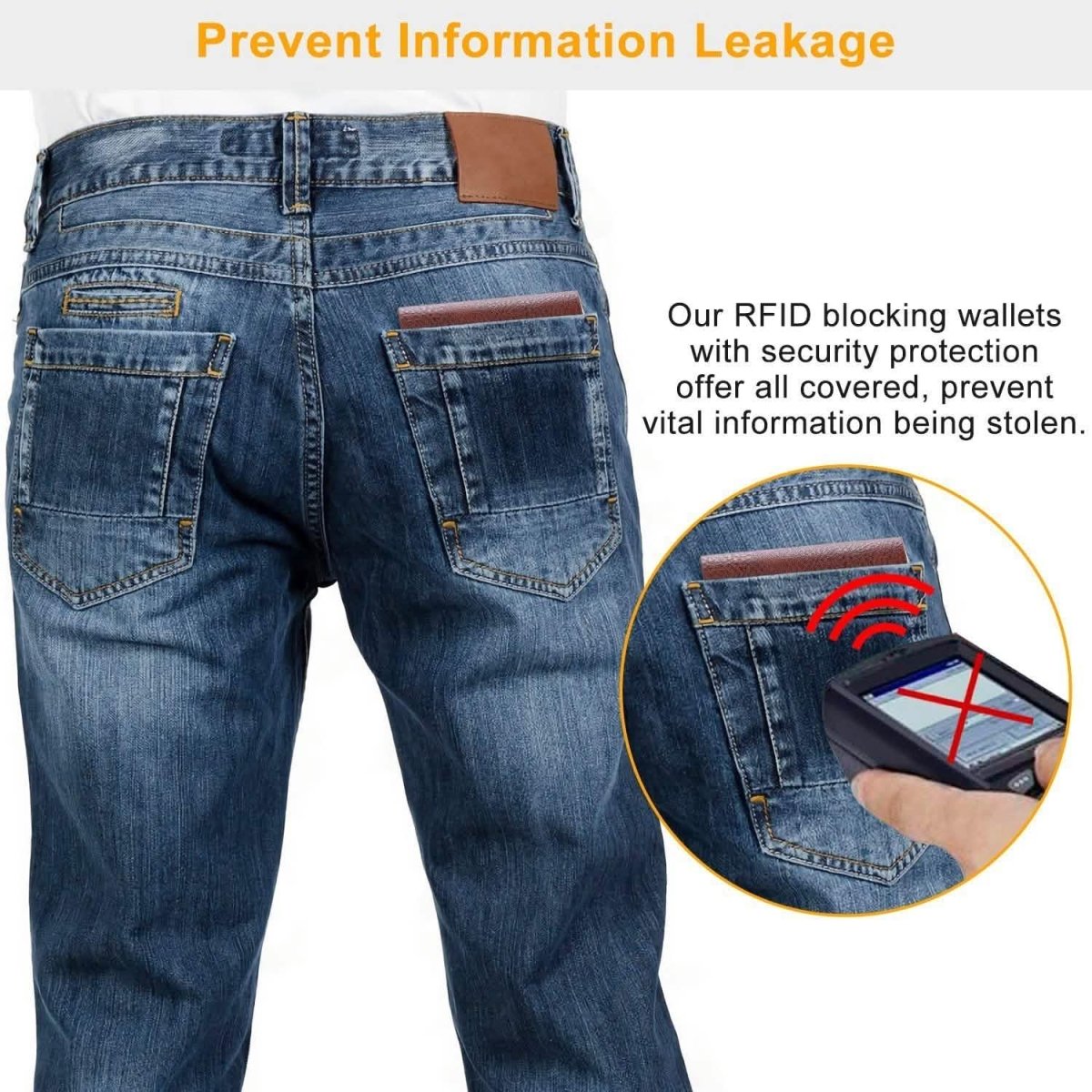 Men's Wallet PU Leather BiFold RFID Blocking Card Holder - Cartsfy Inc.