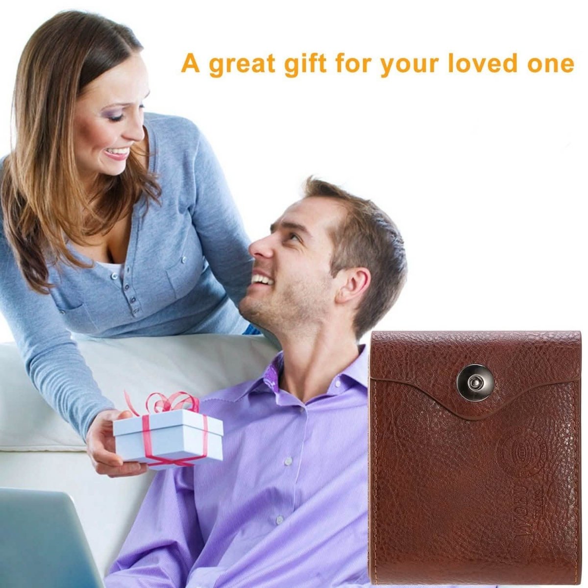 Men's Wallet PU Leather BiFold RFID Blocking Card Holder - Cartsfy Inc.